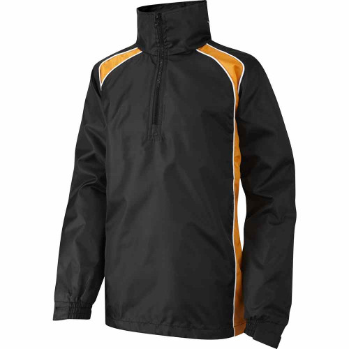 Falcon Panelled Rain Jacket Black/Amber 42-44"