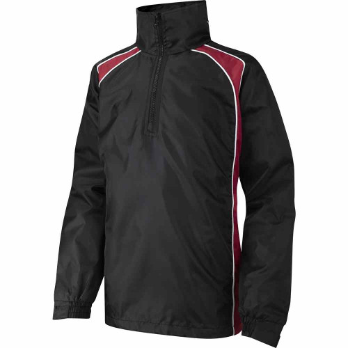 Falcon Panelled Rain Jacket Black/Scar 46-48"