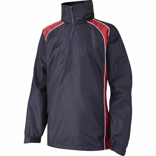Falcon Panelled Rain Jacket Navy/Scarlet/White 42-44"