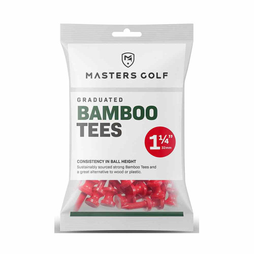 Masters Bamboo Graduated Tees (Bag of 25)