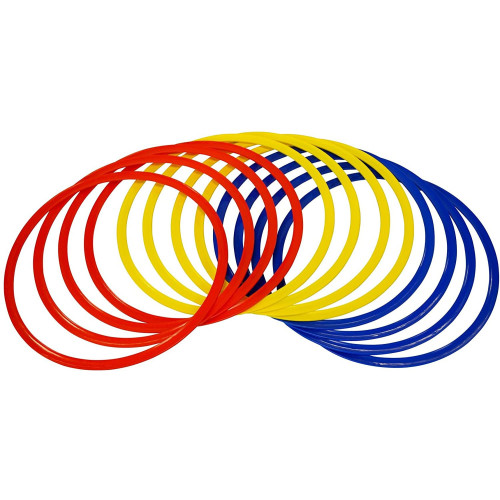 Precision Speed Agility Hoops (Set of 12)-TR403-One Size