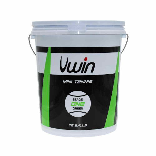 Uwin Stage 1 Green Tennis Balls (Bucket of 72 balls)