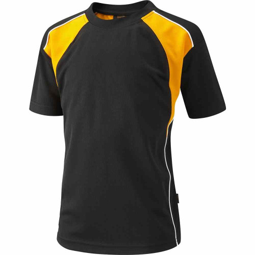 Falcon Encore T-Shirt Black/Amber/White 26-28"