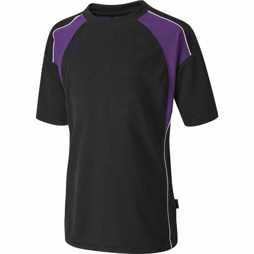 Falcon Encore T-Shirt Black/Purple/White 34-36"