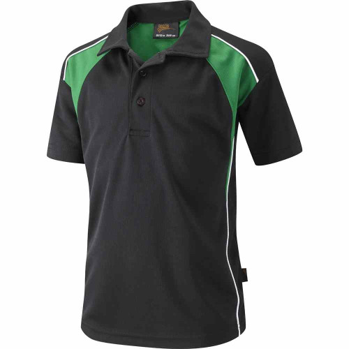 Falcon Encore Polo Black/Emerald/White 42-44"