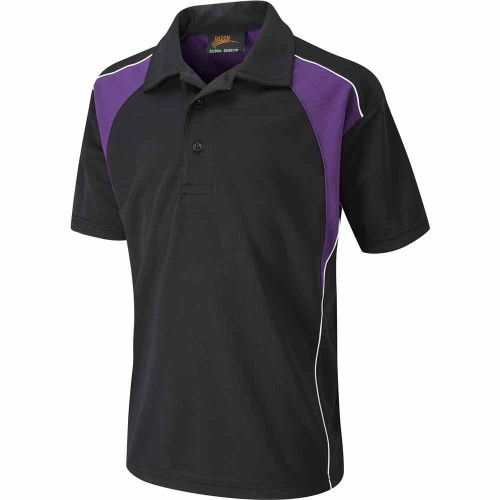 Falcon Encore Polo Black/Purple/White 46-48"