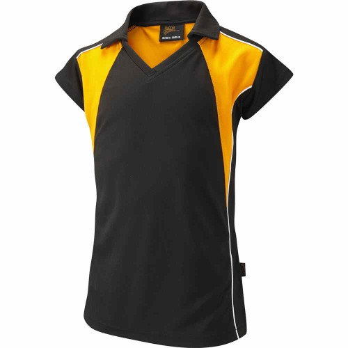 Falcon Encore Womens Top Black/Amber/White 30-32"