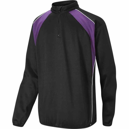 Falcon Encore 1/4 Zip Top Black/Purple 42-44"