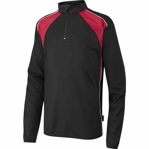 Falcon Encore 1/4 Zip Top Black/Scarlet 30-32"