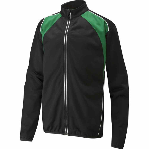 Falcon Full Zip Top Black/Emerald 34-36"