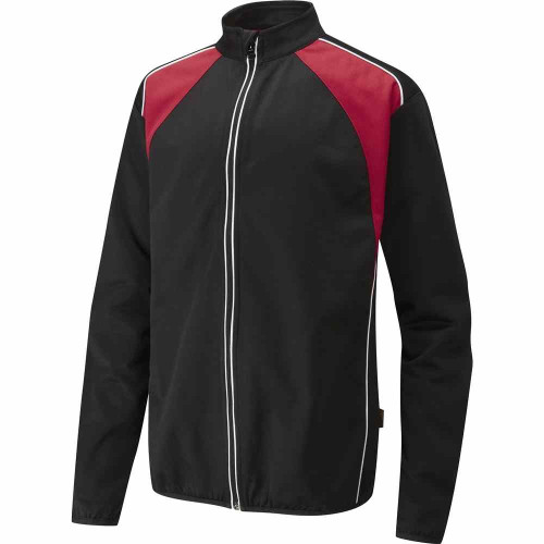 Falcon Full Zip Top Black/Scarlet 26-28"