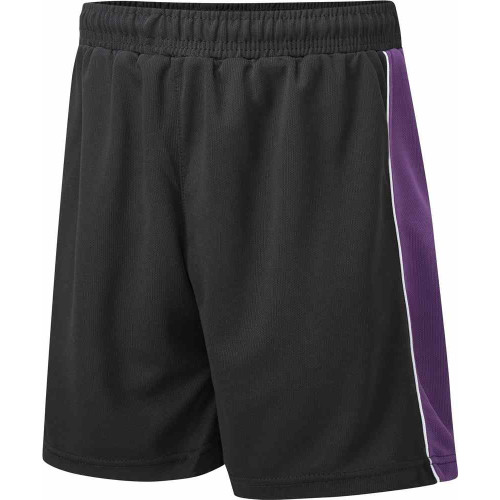 Falcon Encore Panelled Short Black/Pur/Wht 34"