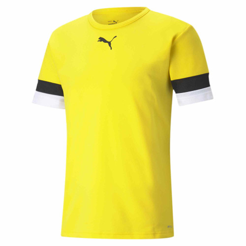 Puma Team Rise Jersey-Cyber Yellow - Puma Black - Puma White-11-12YR